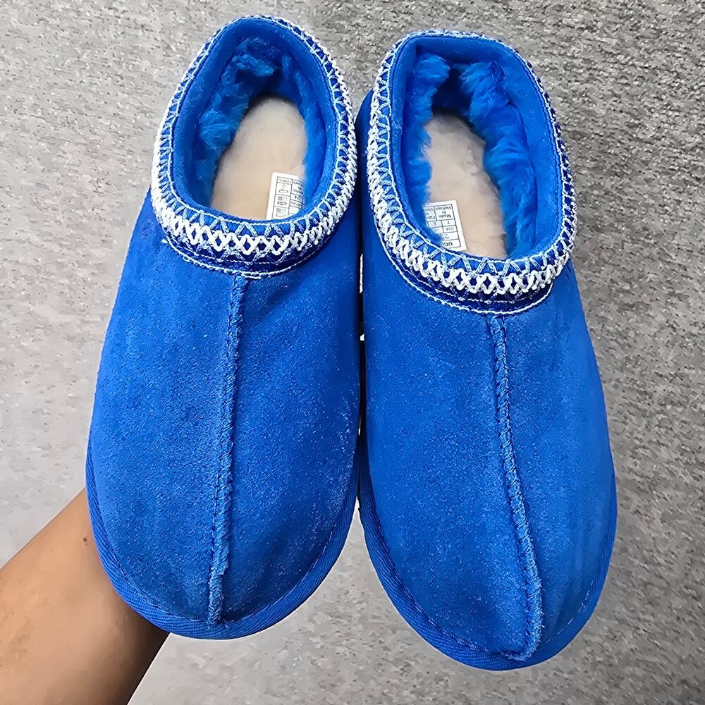 UGG TASMAN SLIPPER DIVE BLUE, SIZE 7